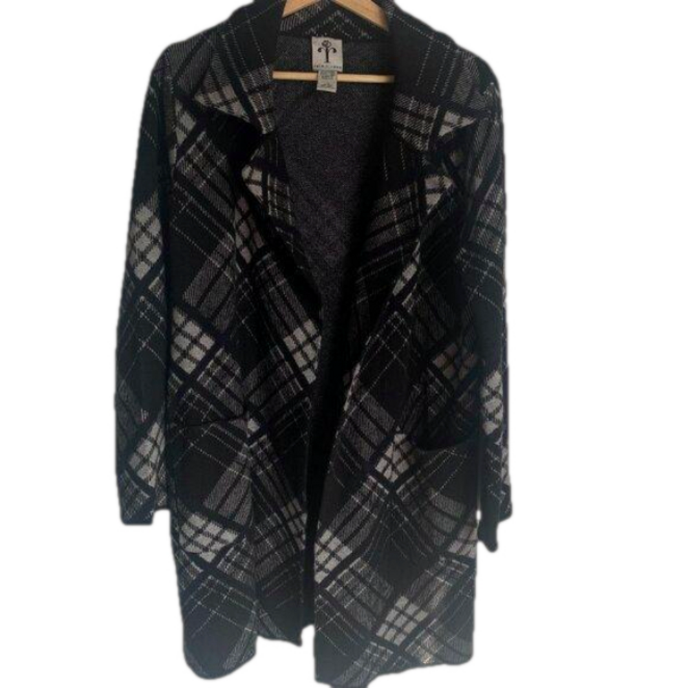 Rain+Rose Women Cardigan Sweater Jacket Size L